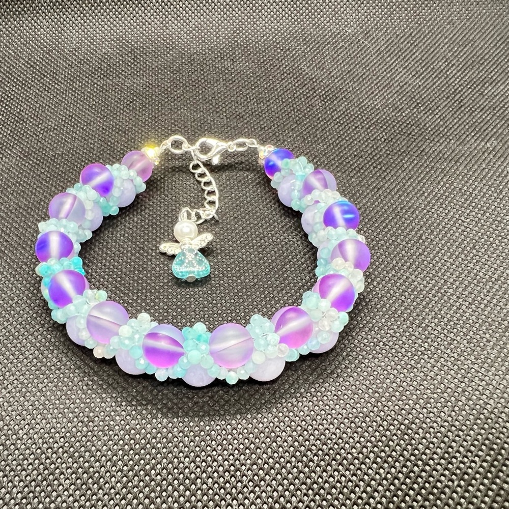 NEW Handmade “Oh My Goddess!” Bracelet Angel Blue